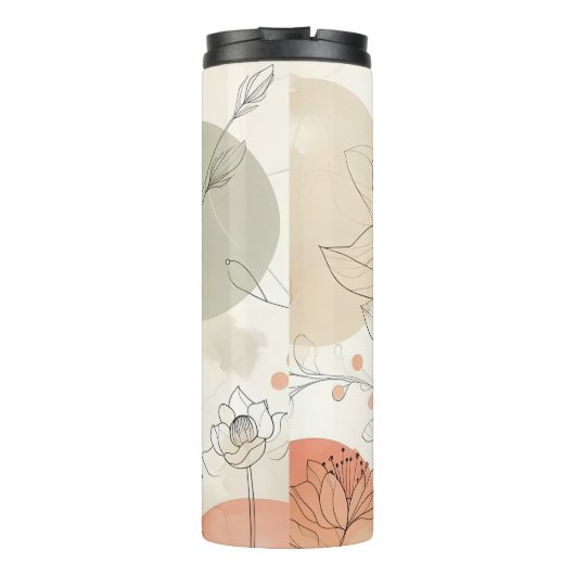 ミニマエレガントリストフローラソフトパステルデザイン タンブラー (裏面)