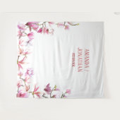 ミニマエレガントリストフローラ結婚の背景 タペストリー (正面(横))