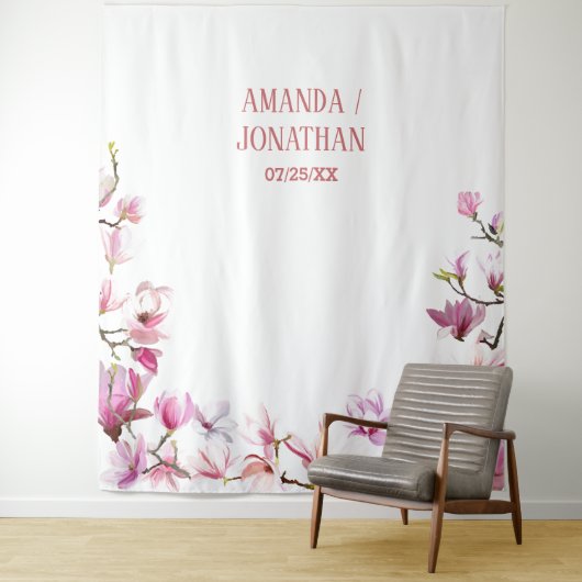 ミニマエレガントリストフローラ結婚の背景 タペストリー (インサイチュ)