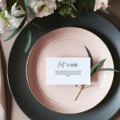 ミニマエレガントリストブライダルシャワーディスプレイカード エンクロージャーカード