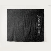 ミニマエレガントリストブラックヒョウ結婚の背景 タペストリー (正面(横))