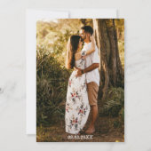 ミニマエレガントリストブラック&ホワイト結婚ズ・インビタティ 招待状 (裏面)