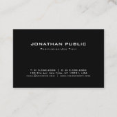 ミニマエレガントリストプロフェッショナルトレンディープレーン 名刺 (正面)