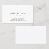 ミニマエレガントリストプロフェッショナルプレーンクール 名刺 (正面/裏面)