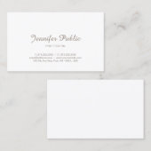 ミニマエレガントリストプロフェッショナルモダンシンプル 名刺 (正面/裏面)