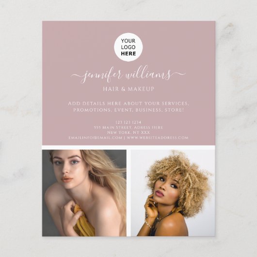 ミニマエレガントリストプロモピンクモダンク チラシ (正面)