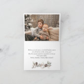 ミニマエレガントリストボヘミアンのクリスマス写真 シーズンカード (内部)