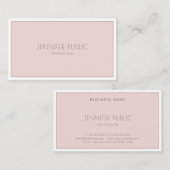 ミニマエレガントリストモダンシンプルシックプレーンラグジュアリー 名刺 (正面/裏面)