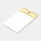 ミニマエレガントリストモダントレンディー金ゴールドホワイトプレーン ポストイット (アングル)