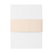 ミニマエレガントリストモダンピーチモノグラム結婚ズ 招待状ベリーバンド (裏面例)