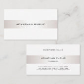 ミニマエレガントリストモダンプレーンプロフェッショナルシック 名刺 (正面/裏面)