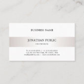 ミニマエレガントリストモダンプレーンプロフェッショナルリュックス 名刺 (裏面)