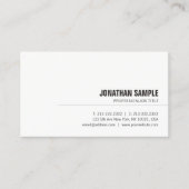 ミニマエレガントリストモダンプロフェッショナルかわいいプレーン 名刺 (正面)