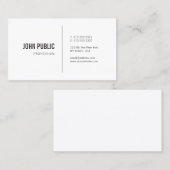 ミニマエレガントリストモダンプロフェッショナルプレインシック 名刺 (正面/裏面)