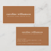 ミニマエレガントリストモダンボホテラコッタラスト 名刺 (正面/裏面)