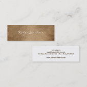 ミニマエレガントリストモダンミニバスタイリッシュシン スキニー名刺 (正面/裏面)