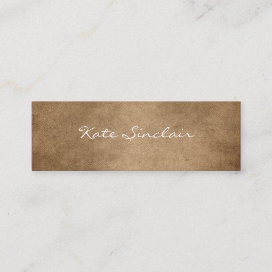 ミニマエレガントリストモダンミニバスタイリッシュシン スキニー名刺 (正面)