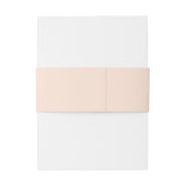 ミニマエレガントリストモダンモノグラム結婚ピーチ 招待状ベリーバンド (裏面例)