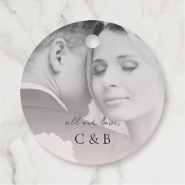 ミニマエレガントリストモダンロマンチック赤面ピンク フェイバータグ