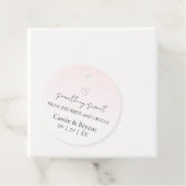 ミニマエレガントリストモダンロマンチック赤面ピンク フェイバータグ (インサイチュ)