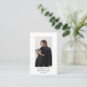 ミニマエレガントリストモダン写真 名刺 (スタンド正面)