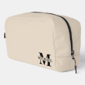 ミニマエレガントリストモノグラムのギフト |ベージュ ドップキット (右コーナー)