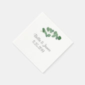 ミニマエレガントリストユーカリ紙ナプキンス スタンダードカクテルナプキン (角)