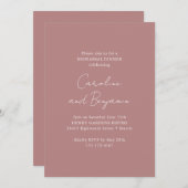 ミニマエレガントリストリハーサルディナーダスティーバラ 招待状 (正面/裏面)