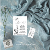 ミニマエレガントリストヴィーノウィーンワインブライダルシャワー 招待状