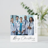 ミニマエレガントリスト企業ののクリスマス写真 シーズンカード (スタンド正面)