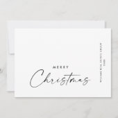 ミニマエレガントリスト企業ののクリスマス挨拶Ho シーズンカード (正面)
