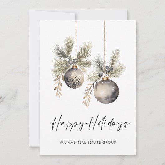 ミニマエレガントリスト企業ののクリスマス シーズンカード (正面)