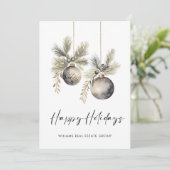 ミニマエレガントリスト企業ののクリスマス シーズンカード (スタンド正面)