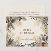 ミニマエレガントリスト企業の・ボヘミアン・クリスマス シーズンカード (正面/裏面)