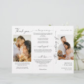 ミニマエレガントリスト写真の式結婚プログラム (スタンド正面)