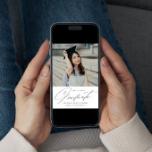 ミニマエレガントリスト写真卒業 案内状