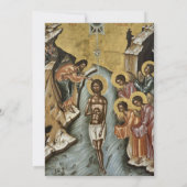 ミニマエレガントリスト写真正統バプテスマ 招待状 (裏面)