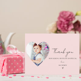 ミニマエレガントリスト写真第1誕生日ありがとう ポストカード