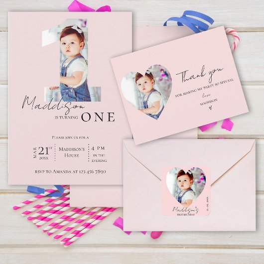 ミニマエレガントリスト写真第1誕生日ありがとう ポストカード