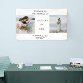 ミニマエレガントリスト写真結婚の歓迎 横断幕 (トレードショー)