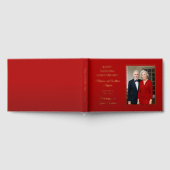 ミニマエレガントリスト写真40結婚周年 ゲストブック (全面)