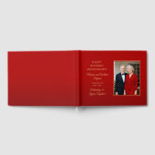 ミニマエレガントリスト写真40結婚周年 ゲストブック (全面)