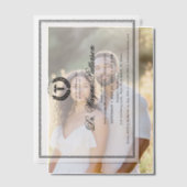 ミニマエレガントリスト医学校卒業 ベラム紙招待状 (オフセット (カップル))