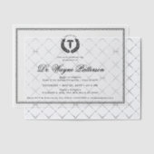 ミニマエレガントリスト医学校卒業 ベラム紙招待状 (オフセット (招待状))