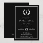 ミニマエレガントリスト医学校卒業 招待状 (正面/裏面)