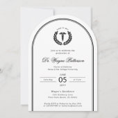 ミニマエレガントリスト医学校卒業 招待状 (正面)