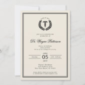 ミニマエレガントリスト医学校卒業 招待状 (正面)