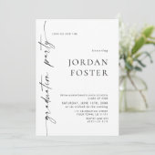 ミニマエレガントリスト卒業パーティーQRコード 招待状 (スタンド正面)