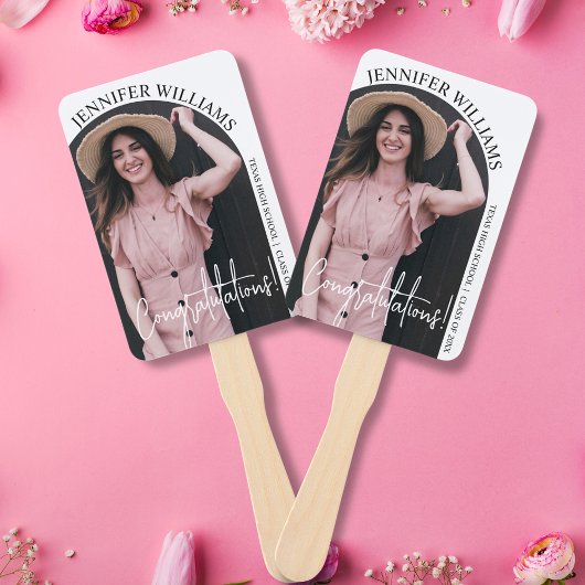 ミニマエレガントリスト卒業式アーチ写真 ハンドファン