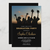 ミニマエレガントリスト卒業招待状 招待状 (正面/裏面)